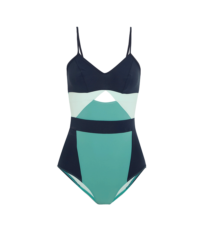Flagpole + Joellen Cutout Color-Block Swimsuit