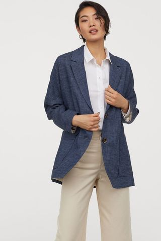 H&M + Linen-Blend Jacket