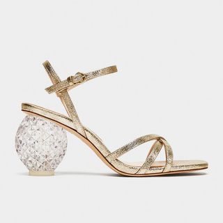 Zara + Block Heel Sandal