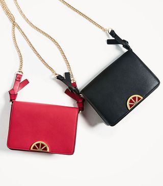 Zara + Fruit Detail Crossbody Bag