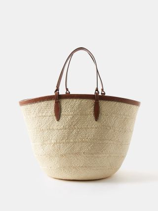 Hunting Season + Medium Iraca-Woven Basket Bag