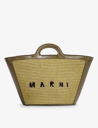 Marni + Tropicalia Small Cotton-Blend Basket Bag