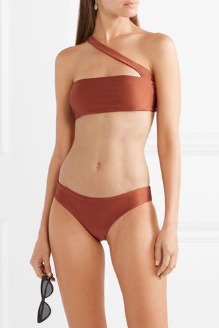 Jade Swim + Halo One-Shoulder Bikini Top