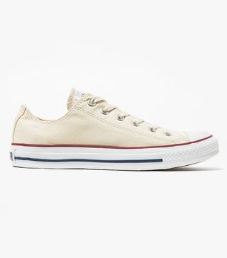 Converse + Low Top All Star Sneakers in Natural