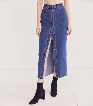 Dr. Denim, + Venla Button-Front Maxi Skirt