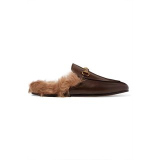 Gucci + Horsebit-Detailed Chocolate Brown Loafers