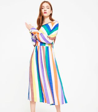 OWNTHELOOK.COM + Rainbow Midi Dress