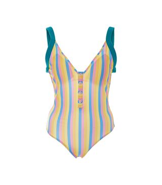 Rye + Bizz Striped Swimsuit