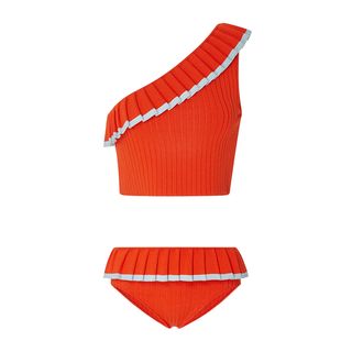 Tabula Rasa + Aracari One-Shoulder Ribbed Bikini Set