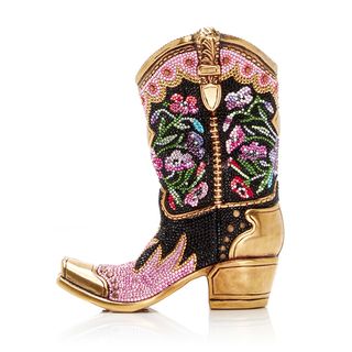 Judith Leiber Couture + Belle Cowgirl Boot Clutch