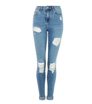 Topshop + 36 Inch Super Rip Jamie Jeans