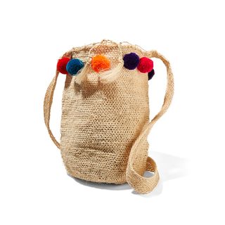 Muzungu Sisters + Pompom Woven Shoulder Bag