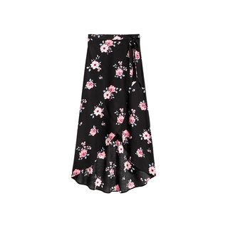 H&M + Long Wrap-Front Skirt