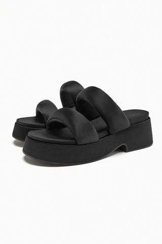 Zara + Padded Strap Flatform Sandal