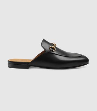 Gucci + Princetown Leather Slippers