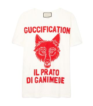 Gucci + Printed Cotton T-Shirt