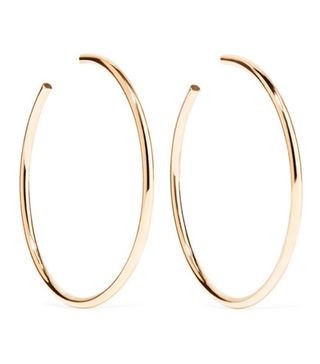 Jennifer Fisher + Classic Round Gold-Plated Hoop Earrings