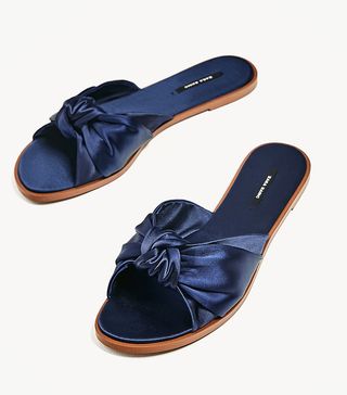 Zara + Satin Bow Slides