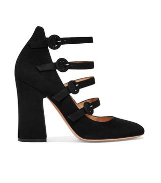 Gianvito Rossi + Suede Mary Jane pumps