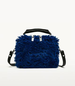 Zara + Faux Fur Crossbody Bag