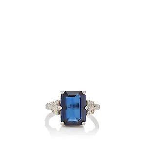 Cathy Waterman + Emerald-Cut Sapphire Ring