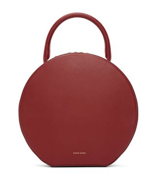 Mansur Gavriel + Red Leather Circle Bag