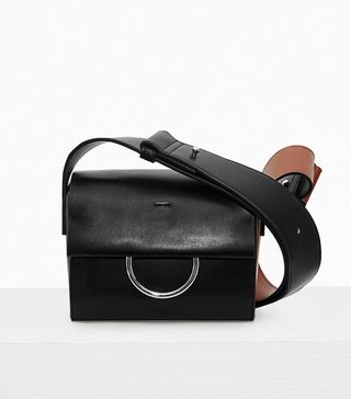 French Connection + Oversized Buckle Square Shoulder Bag