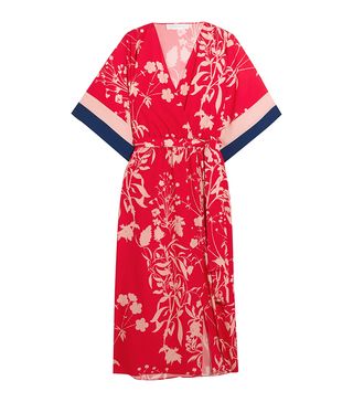 Borgo de Noir + Raquel Floral-Print Crepe de Chine Midi Dress