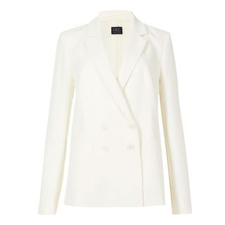 Marks & Spencer + Double Breasted Patch Pocket Jacket