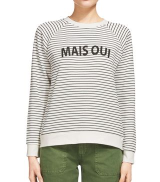 Whistles + Mais Oui Stripe Sweatshirt