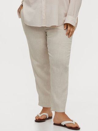 H&M + Pull-On Linen Trousers