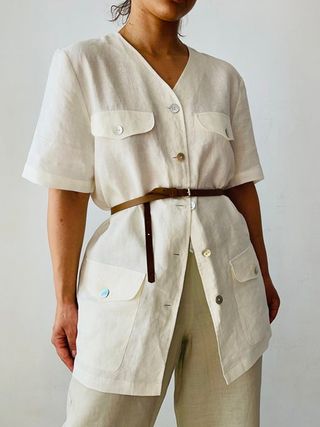 Vintage + Linen Safari Shirt