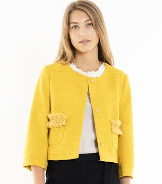 Max & Co. + Boxy Woven Jacket With Ruching