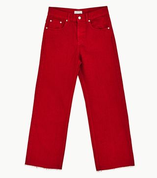 Zara + Red Culottes