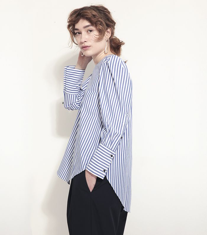 Fabiana Pigna Segun Blouse in Blue Stripe