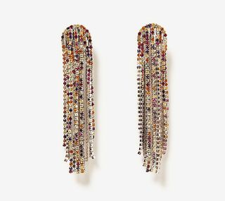 Zara + Long Jewelled Earrings