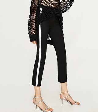 Zara + Trousers With Side Stripe