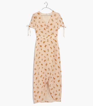 Madewell + Silk Wrap Maxi Dress in Field Bouquet