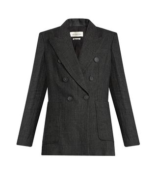 Isabel Marant Étoile + Janey Prince of Wales-Checked Linen Blazer