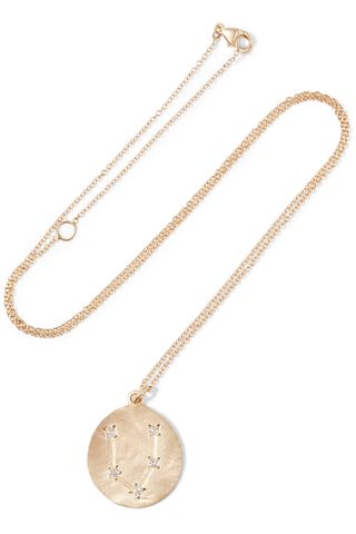 Brooke Gregson + Gold and Diamond Astrology Necklace