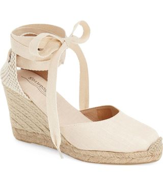 Soludos + Wedge Lace-Up Espadrille Sandals
