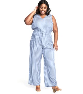 Old Navy + Waist-Defined Sleeveless Utility Jumpsuit