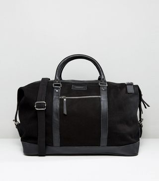 Sandqvist + Cotton Canvas & Leather Weekend Bag