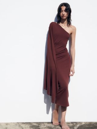 Zara + Asymmetric Knit Dress