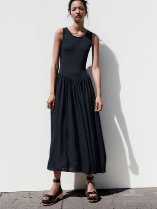Zara + Knit Midi Dress