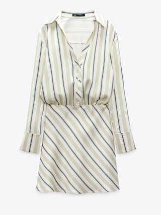Zara + Striped Mini Dress