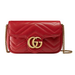 Gucci + GG Marmont Matelassé Leather Super Mini Bag