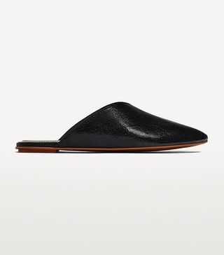 Zara + V-Cut Leather Slides