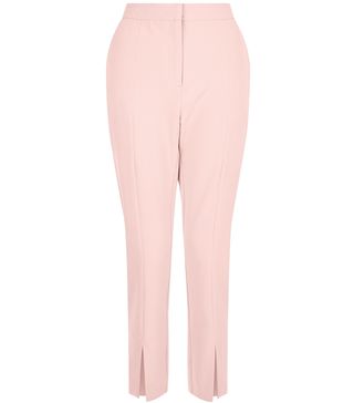 New Look + Mid Pink Split Front Trousers