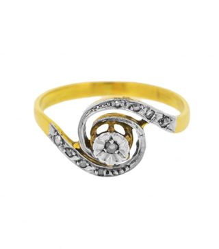 Lila's + Art Nouveau Diamond Swirl Ring